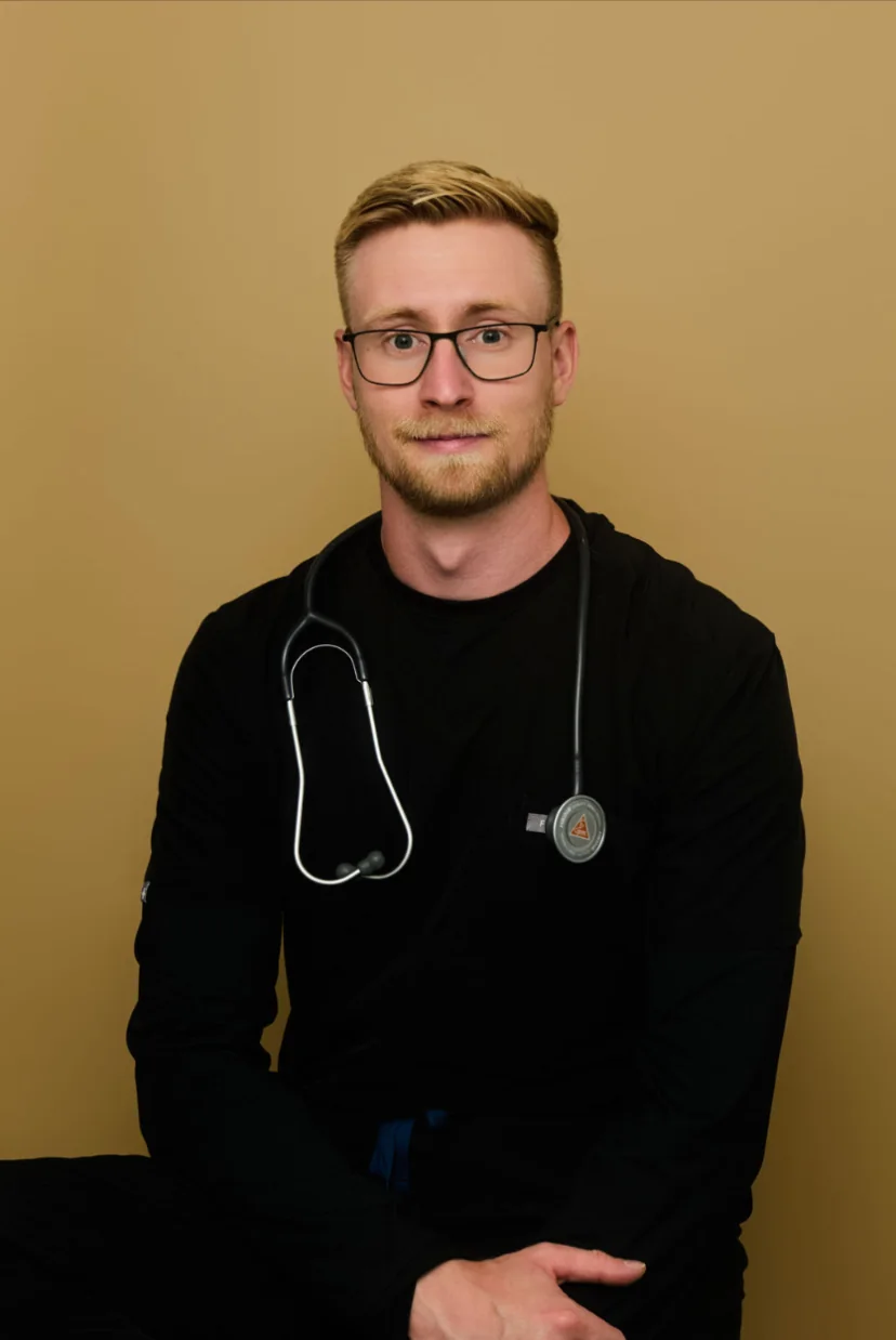 Dr. Noah Mulzet, chiropractor and co-owner of Red Deer Sport + Spine.
